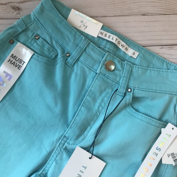 Tinseltown High Waisted Skinny Denim Jeans Size 0/24 NWT - Picture 2 of 5
